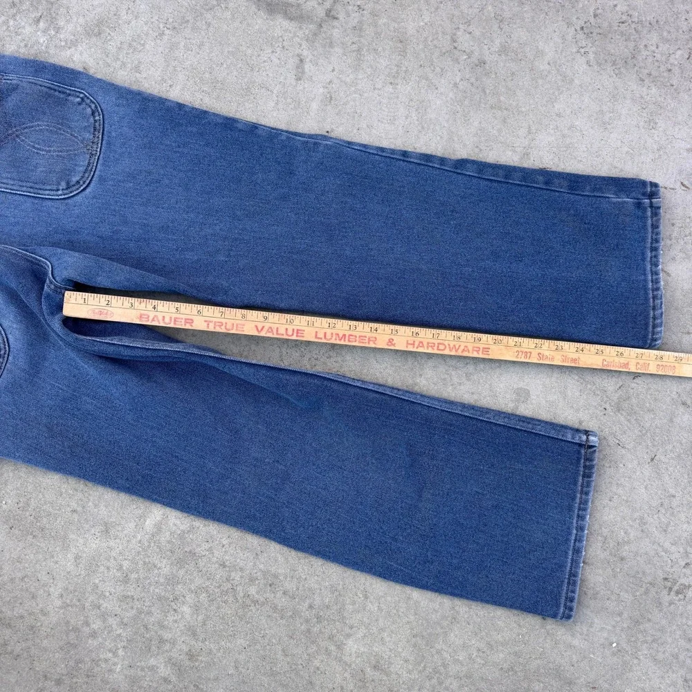 Vintage 70s Levis Action Casuals‎ Mens Blue Denim Bootcut Jeans 34x29 USA